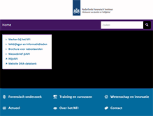 Tablet Screenshot of forensischinstituut.nl